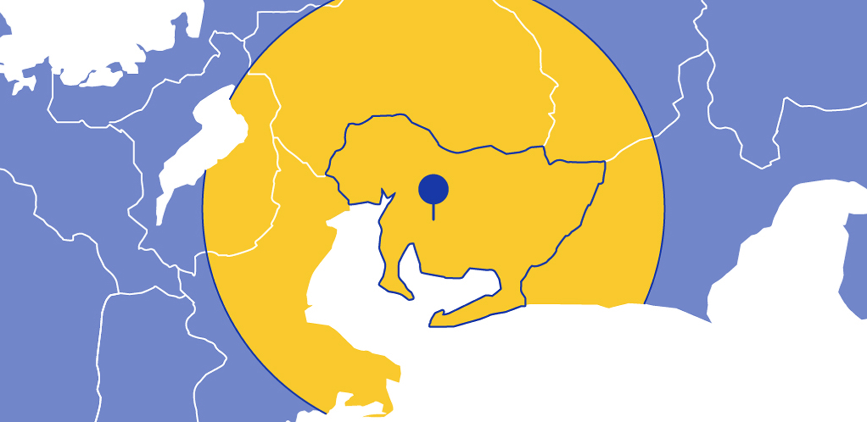対応エリアの地図